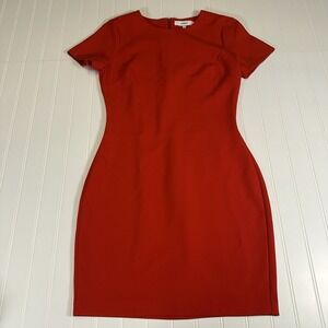 Likely Red Short Sleeve Sheath Dress